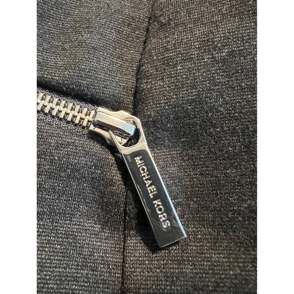 Michael Michael Kors Womens Gray Zipper Detail Pencil Skirt Size 12 Charcoal - Picture 12 of 15